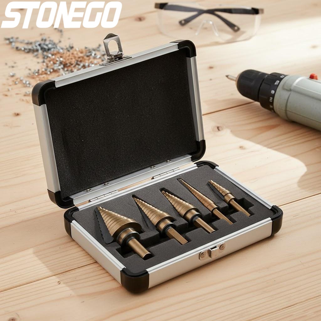 Step Drill Bit Set Titanium Hss Cobalt - 5 Pcs Cobalt Step Drill Bit