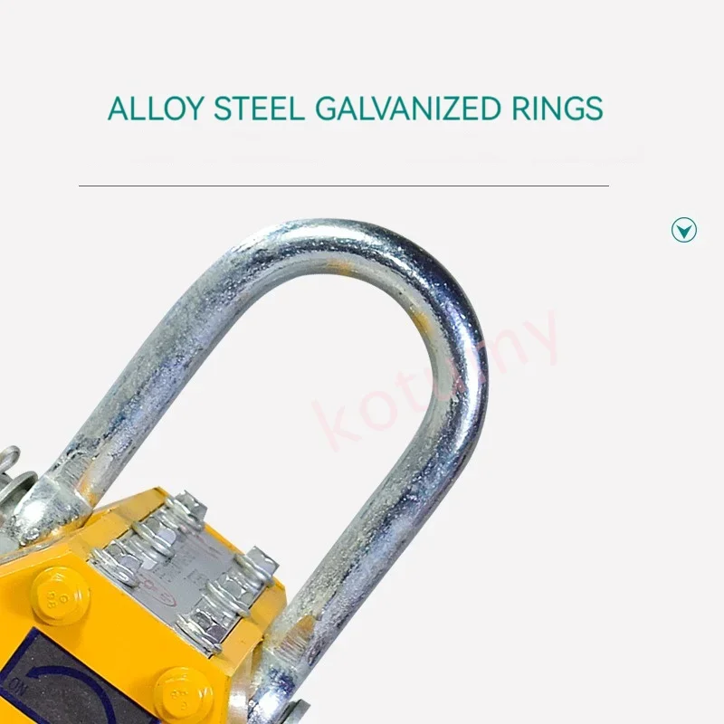 Magnetic Lifter Permanent Crane Hoist 600Kg - 600Kg Capacity Steel Permanent Magnetic Lifter