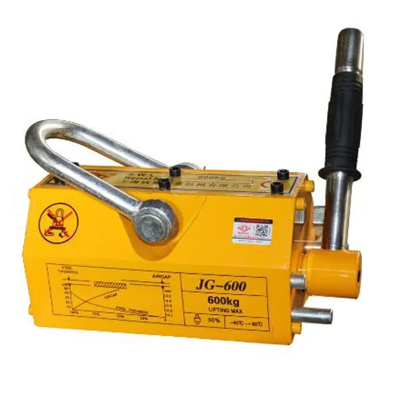 New 600KG(1800Lbs) Manual Perm - Magnetic Lifter Permanent Crane Hoist 600Kg ulasan dan harga