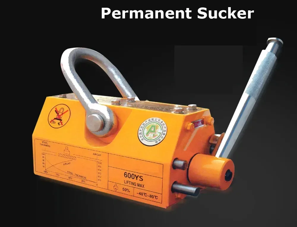 New 600KG(1800Lbs) Manual Perm - Magnetic Lifter Permanent Crane Hoist 600Kg ulasan dan harga
