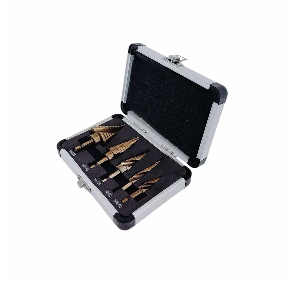 5 Pc Drill Bit Set Cobalt Spir - Step Drill Bit Set Titanium Hss Cobalt ulasan dan harga