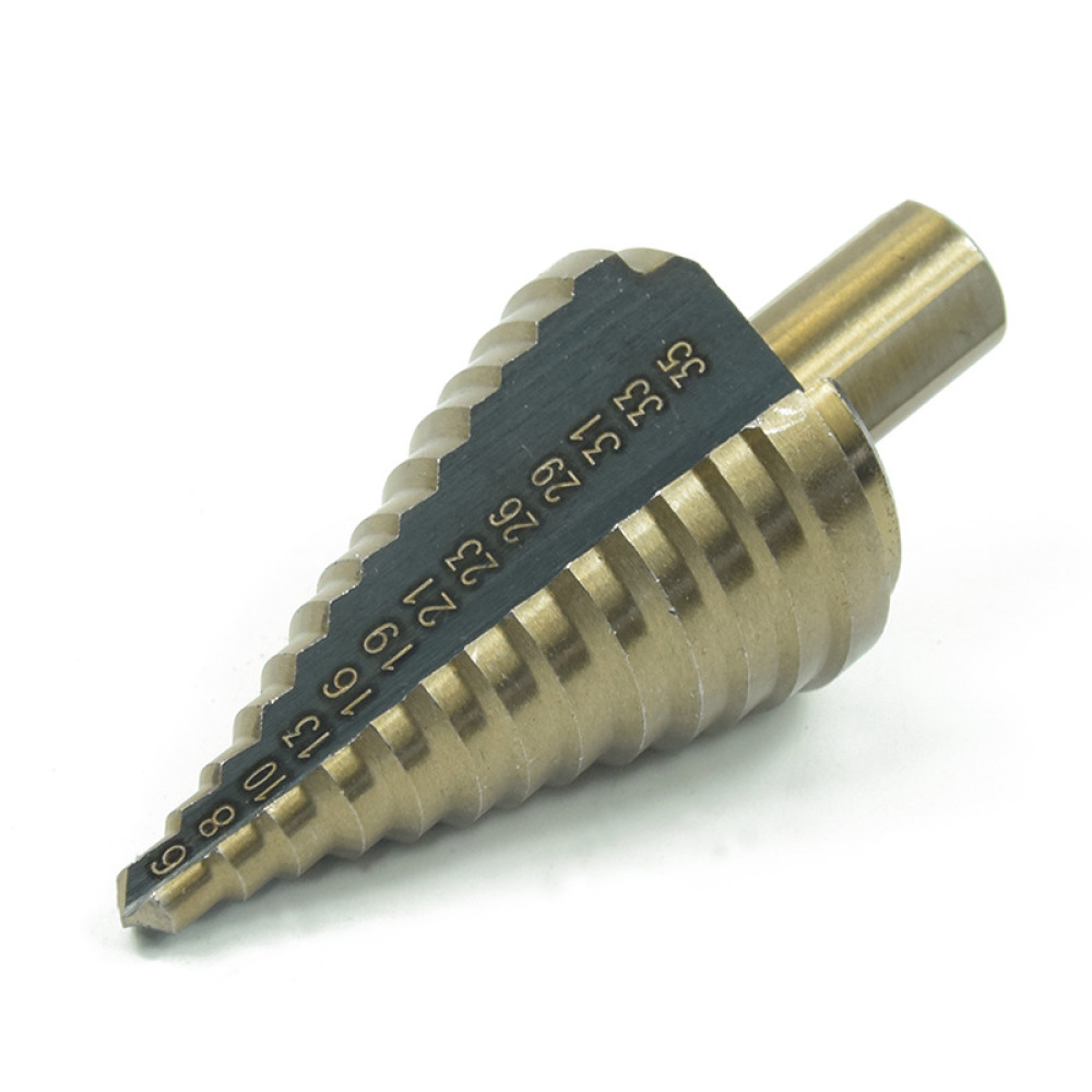 5Pcs Pagoda Step Drills HSS Co - Step Drill Bit Set Titanium Hss Cobalt ulasan dan harga