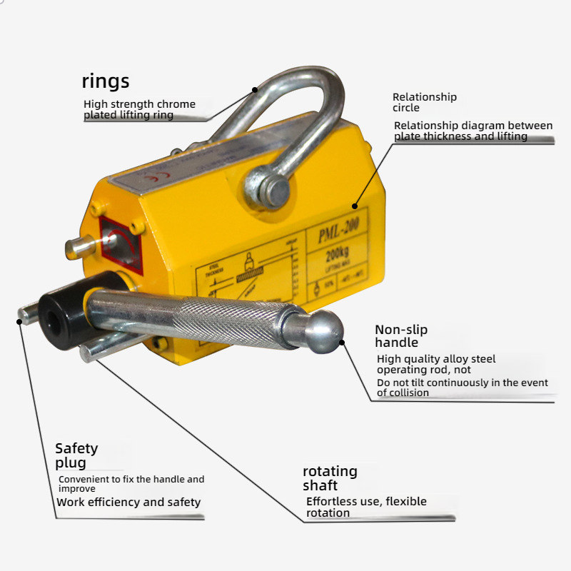 YAO 600Kg Steel Permanent Magn - Magnetic Lifter Permanent Crane Hoist 600Kg ulasan dan harga