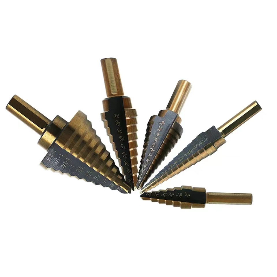 Step Drill Bit Set 5pcs Hss 42 - Step Drill Bit Set Titanium Hss Cobalt ulasan dan harga
