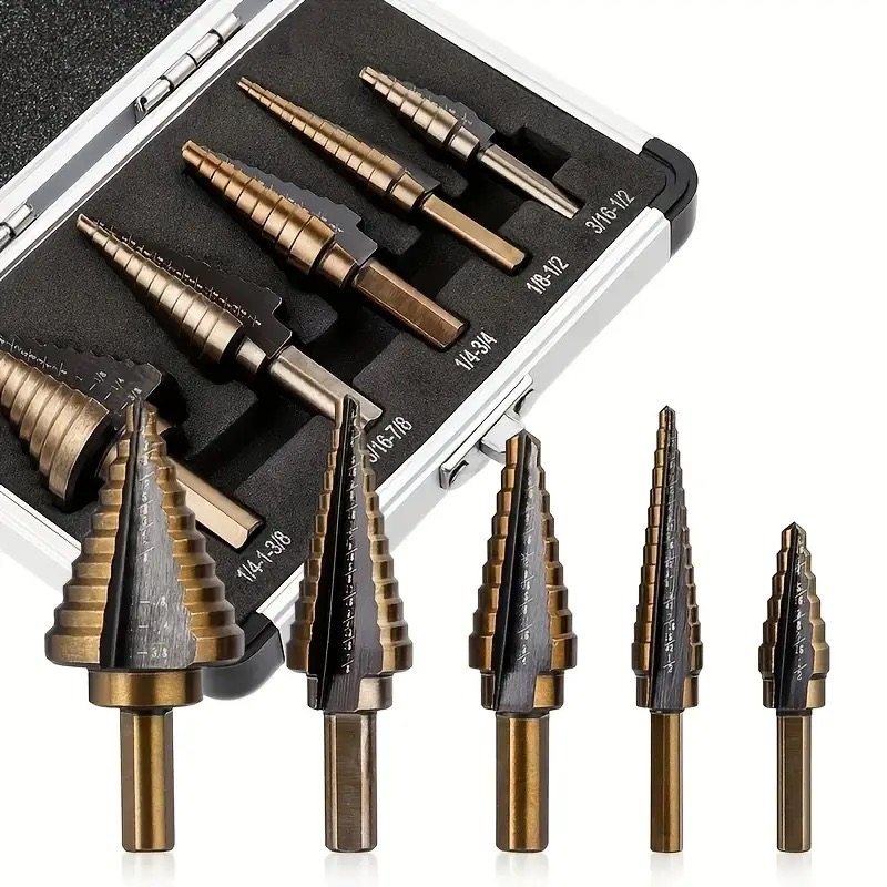 Carbon Steel Black Fillister H - Step Drill Bit Set Titanium Hss Cobalt ulasan dan harga