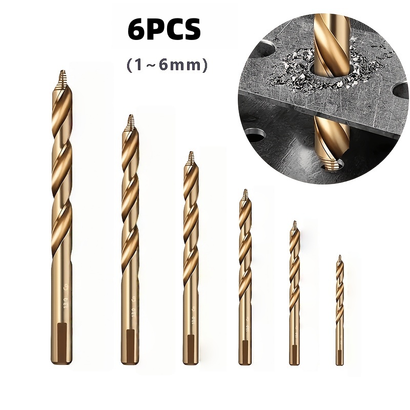 6Pcs M35 HSS-Co Cobalt Step Tw - Step Drill Bit Set Titanium Hss Cobalt ulasan dan harga