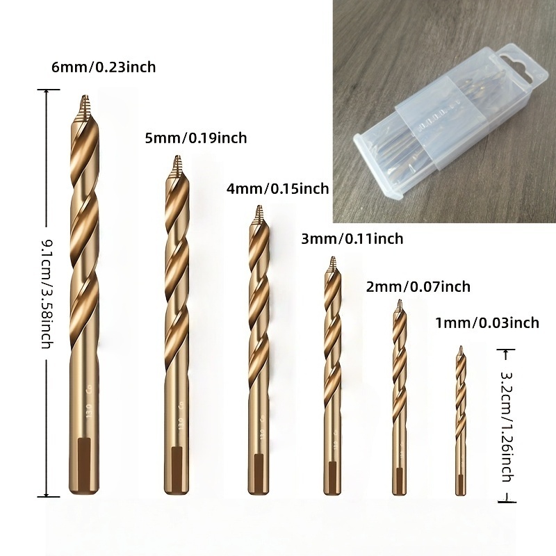 6Pcs M35 HSS-Co Cobalt Step Tw - Step Drill Bit Set Titanium Hss Cobalt ulasan dan harga