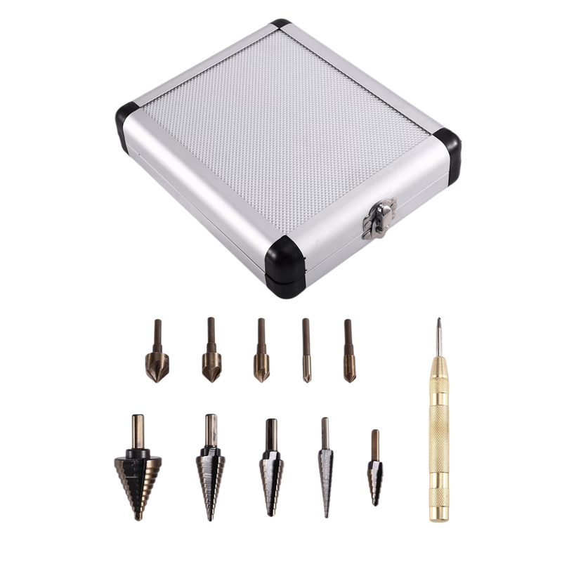 A23T Step Drill Bit Set & Coun - Step Drill Bit Set Titanium Hss Cobalt ulasan dan harga