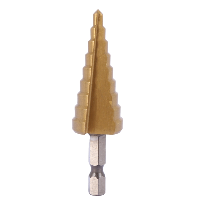 A23T 6 Pcs HSS Titanium Step D - Step Drill Bit Set Titanium Hss Cobalt ulasan dan harga