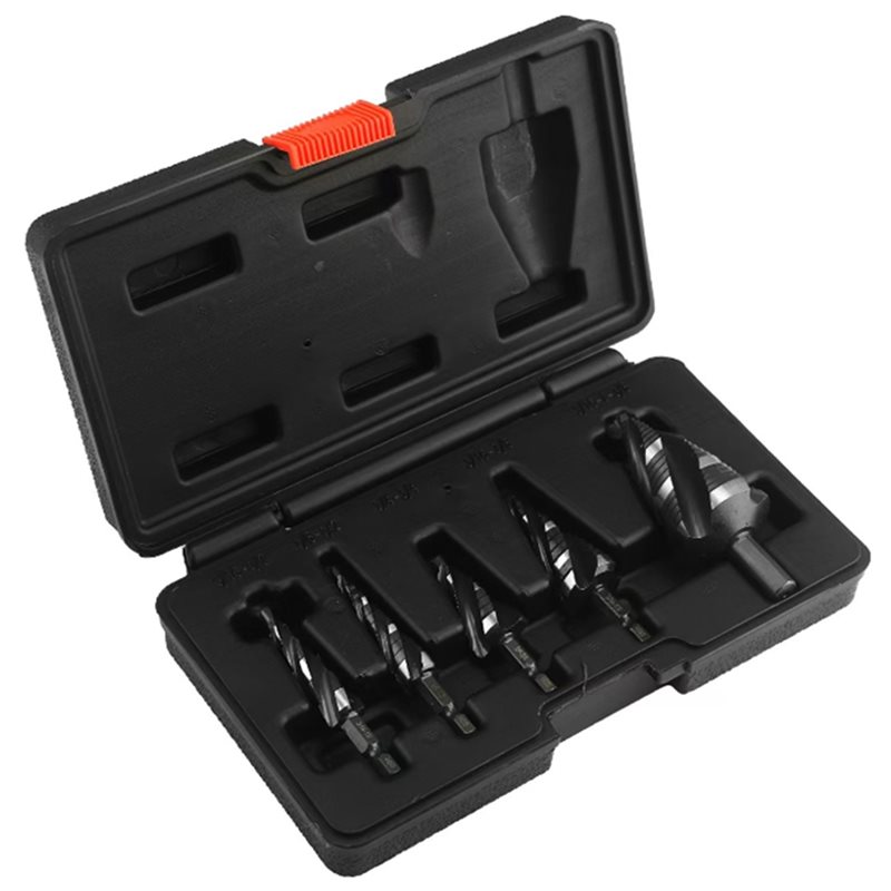 A74E-Five-Spiral-Flute Step Dr - Step Drill Bit Set Titanium Hss Cobalt ulasan dan harga