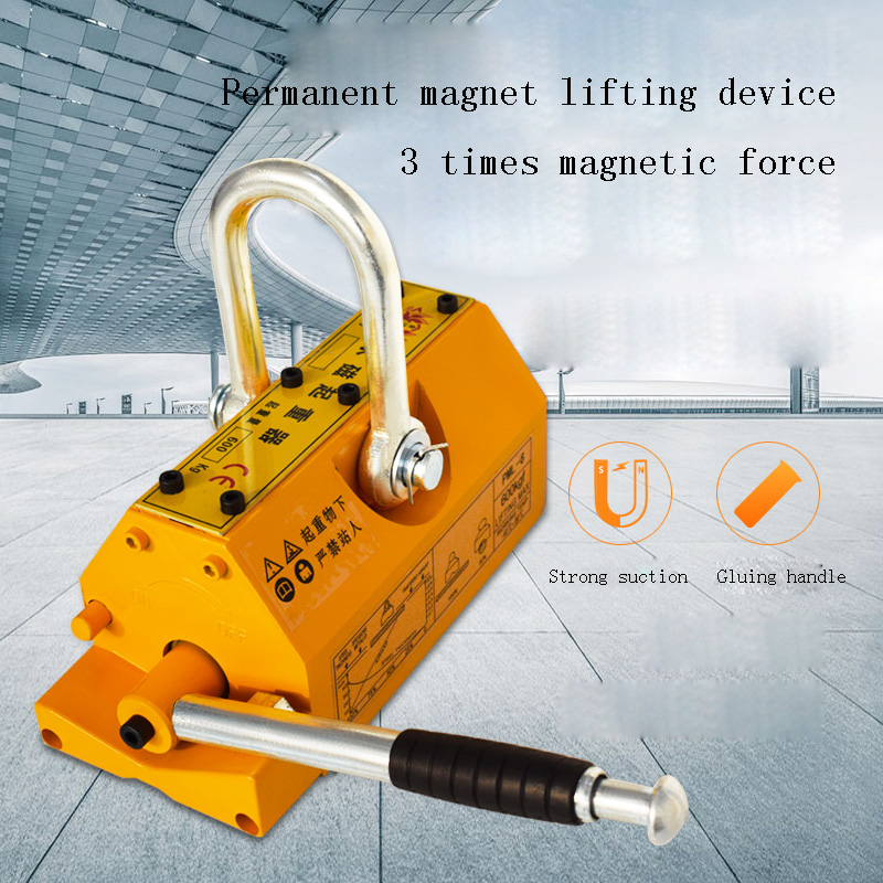 Steel Magnetic Lifter Heavy Du - Magnetic Lifter Permanent Crane Hoist 600Kg ulasan dan harga
