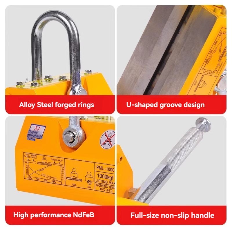 100kg/600kg Permanent Magnetic - Magnetic Lifter Permanent Crane Hoist 600Kg ulasan dan harga